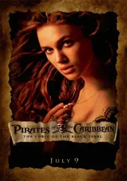 Постер: Пираты Карибского моря: Проклятие Черной жемчужины / Pirates of the Caribbean: The Curse of the Black Pearl (2003)