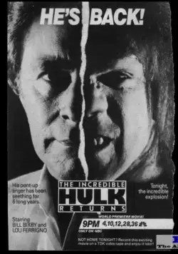 Постер: Невероятный Халк: Возвращение / Hulk: The Incredible Hulk Returns (1988)