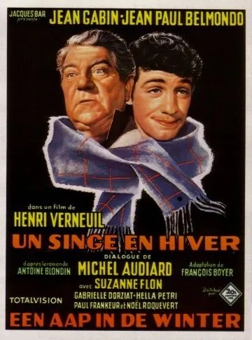 Постер: Обезьяна зимой / Un singe en hiver (1962)
