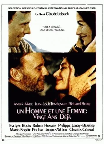 Постер: Мужчина и женщина 20 лет спустя / Un homme et une femme, 20 ans deja (1986)