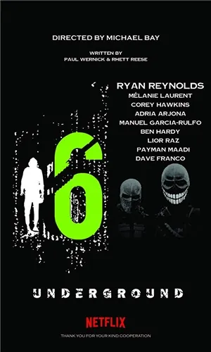 Постер: Призрачная шестёрка / 6 Underground (2019)