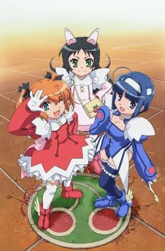 Постер: Небесные воровки, близняшки-ангелочки: Мерцающий рай / Kaitou Tenshi Twin Angel: Kyun Kyun Tokimeki Paradise!! (2011)