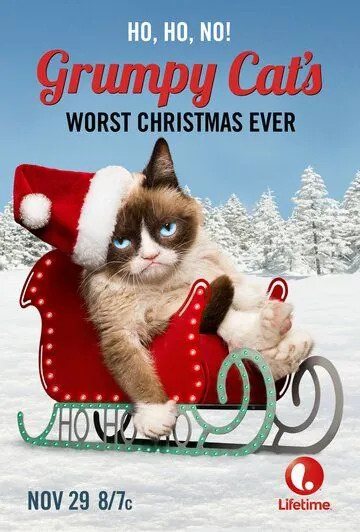 Постер: Худшее Рождество Сердитой кошки / Grumpy Cat's Worst Christmas Ever (2014)