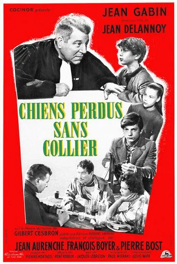 Постер: Бродячие собаки без ошейников / Chiens perdus sans collier (1955)
