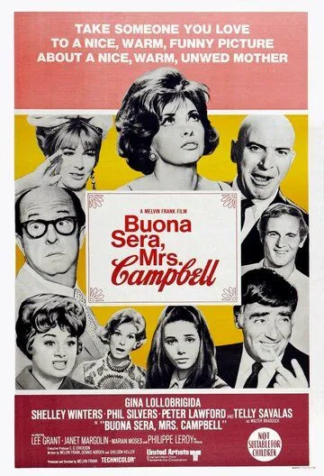 Постер: Доброго вечера, миссис Кэмпбелл / Buona Sera, Mrs. Campbell (1968)